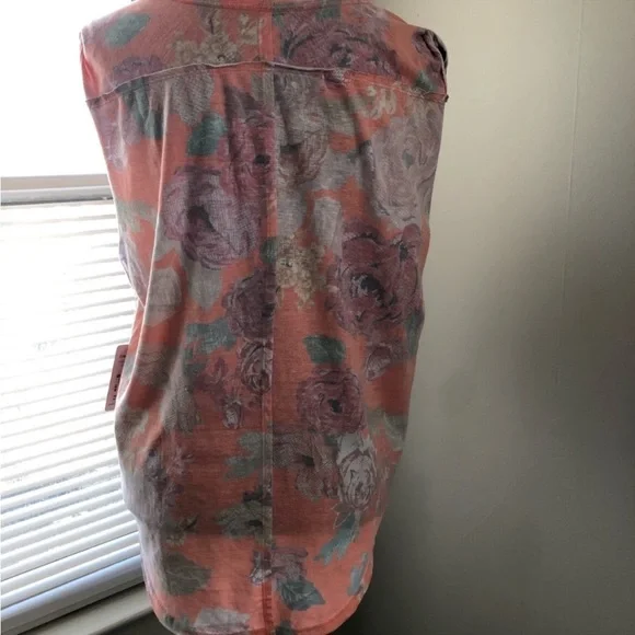 NWT - We The Free Women’s Lightweight Soft Tank Tops (Orange Combo / XS) - Picture 4 of 5